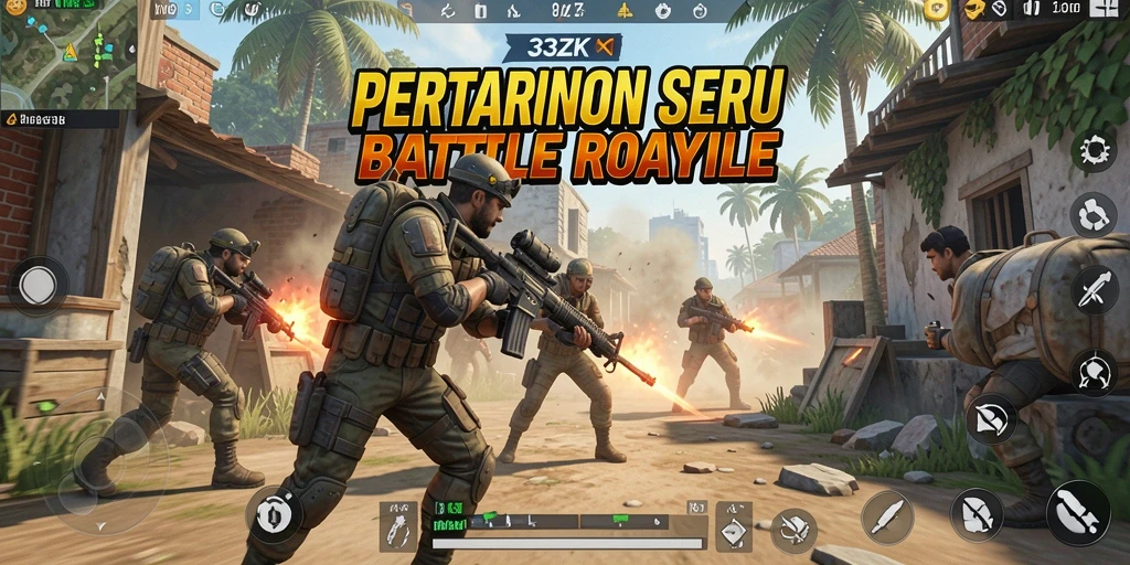 Gameplay seru di 33ZK dengan aksi Battle Royale.