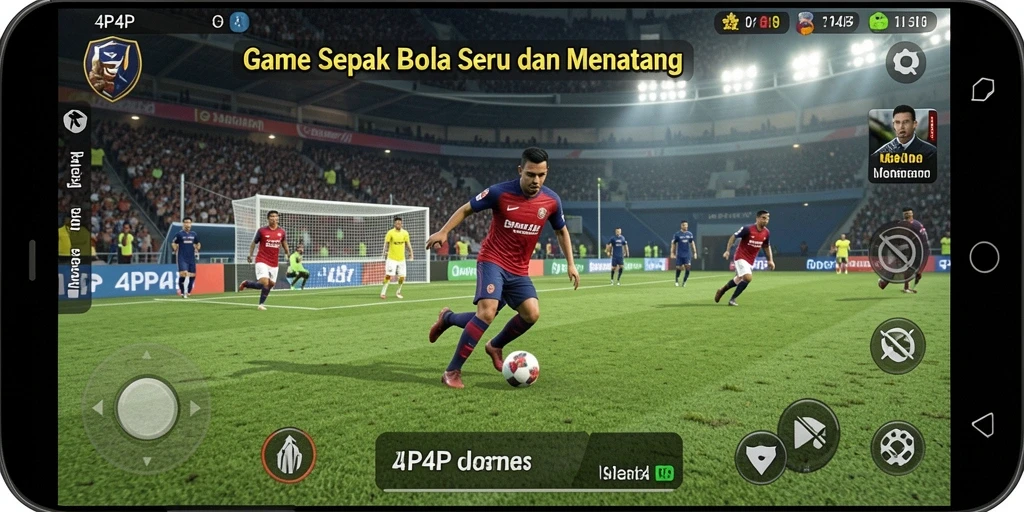 Tampilan menarik dari gameplay 4P4P yang mendebarkan.