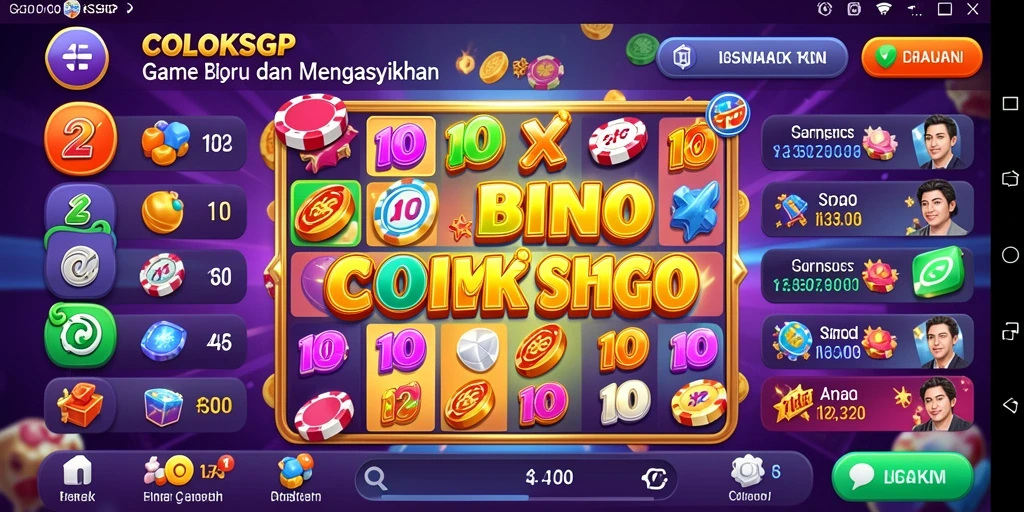 Tampilan gameplay Bingo yang menarik dan menghibur dari COLOKSGP.