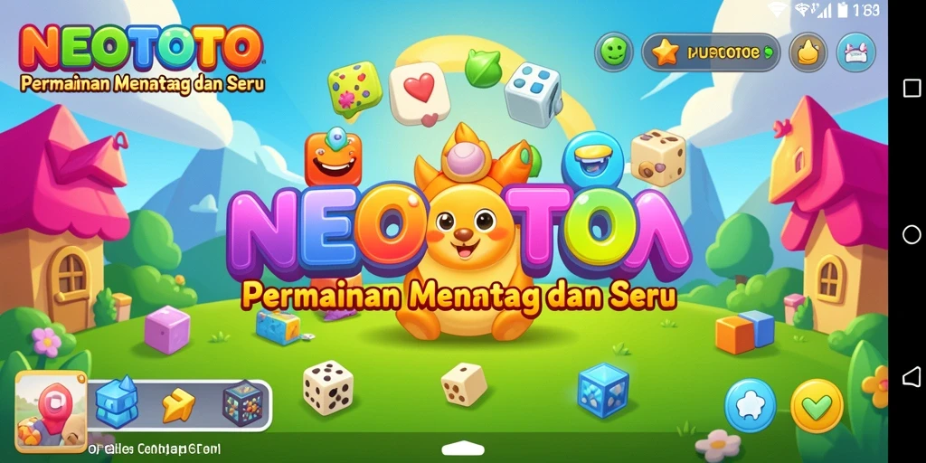 Tampilan gameplay NEOTOTO dengan berbagai puzzle menarik.