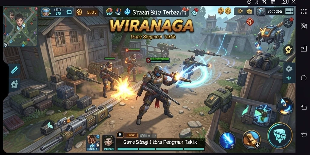 Tampilan gameplay WIRANAGA yang menegangkan dan penuh taktik.